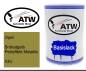 Preview: Opel, Brokatgelb Perleffekt Metallic, 53U: 500ml Lackdose, von ATW Autoteile West.